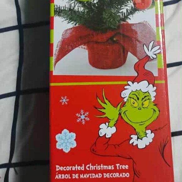 Used 16" Grinch tree w/lights - Picture 2 of 5